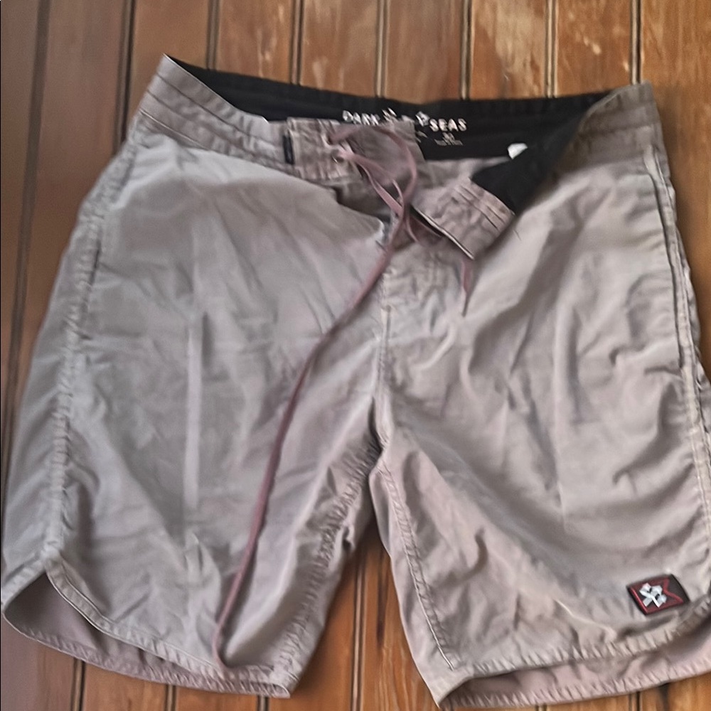 Tan Quick-Dry Board Shorts for Swim